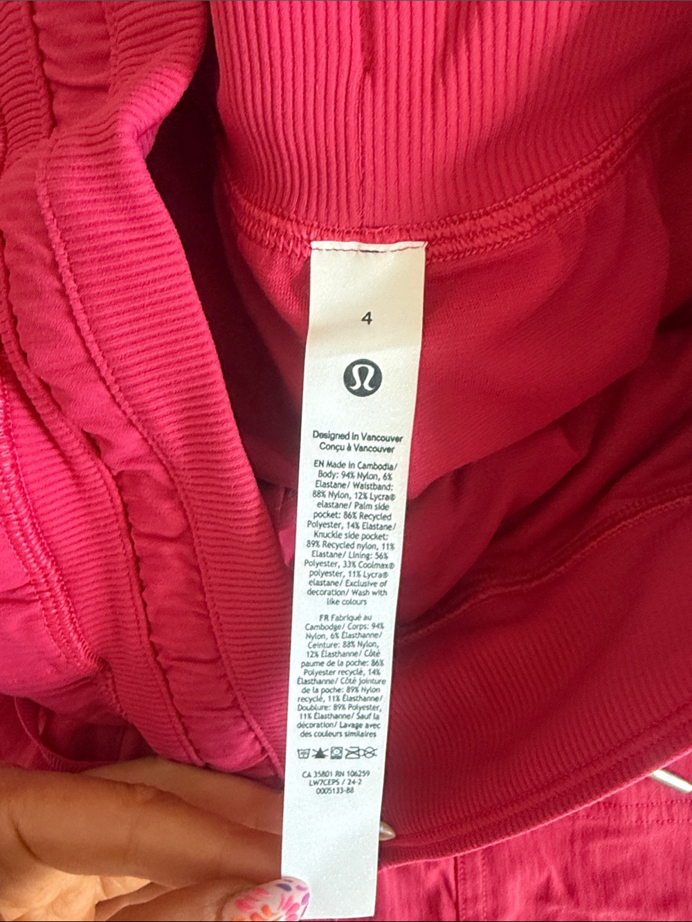 lululemon athletica Pink Athletic Drawstring Dance Studio High Rise Shorts - Picture 2 of 5